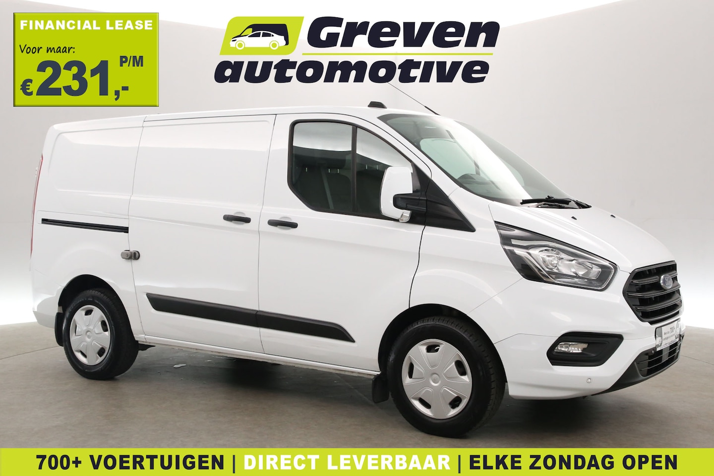 Ford Transit Custom - 2.0 EcoBlue L1H1 | Airco | Cruise | 3 Zits | Trekhaak | Parkeersens. | LED - AutoWereld.nl