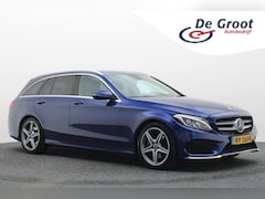 Mercedes-Benz C-klasse Estate - 220 CDI Prestige AMG Leer, ACC, Camera, Navigatie, Bluetooth, LED, KeyLess, Trekhaak, 18''