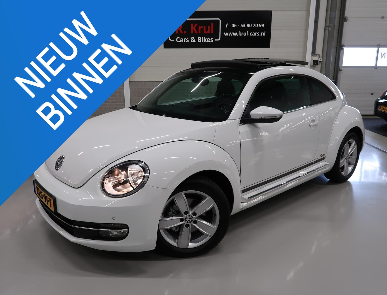 Volkswagen Beetle - 1.2 TSI CUP Panoramadak Airco-ecc Navigatie Bluetooth Stoelverwarming 1e Eigenares Boekjes - AutoWereld.nl