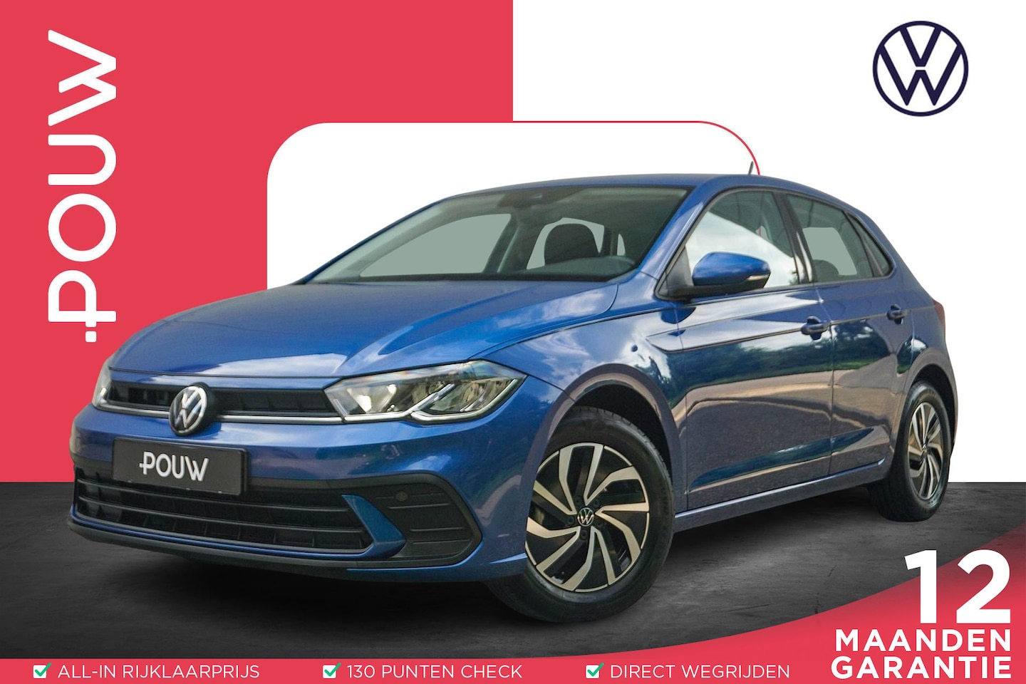 Volkswagen Polo - 1.0 TSI 95pk DSG Life | Navigatie | Apple Carplay & Android Auto | Adaptive Cruise - AutoWereld.nl