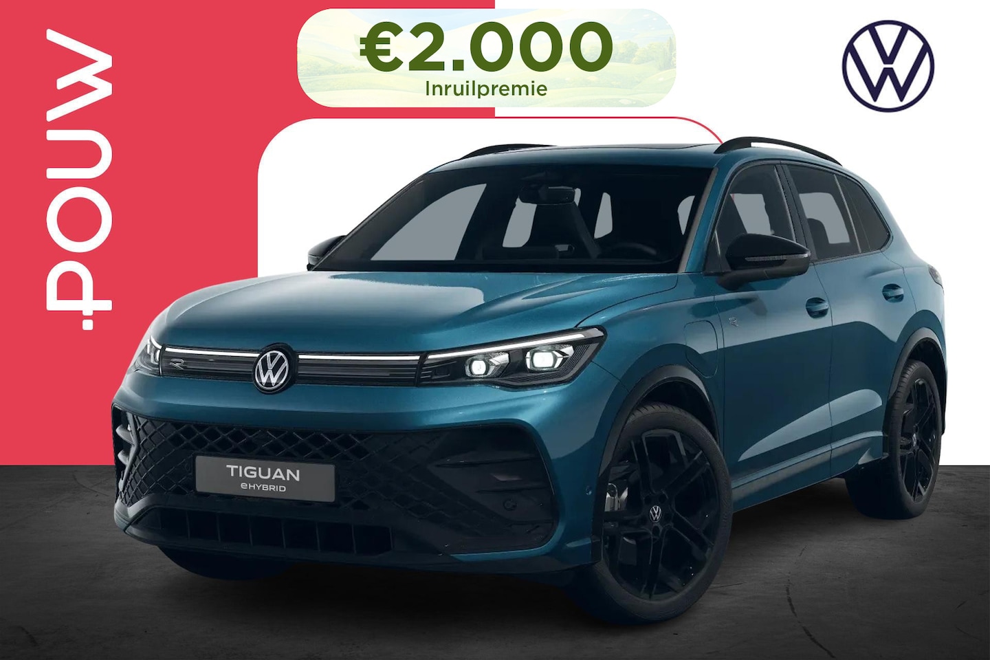 Volkswagen Tiguan - 1.5 eHybrid 204pk R-Line Edition | 20" Velgen | Panoramadak - AutoWereld.nl