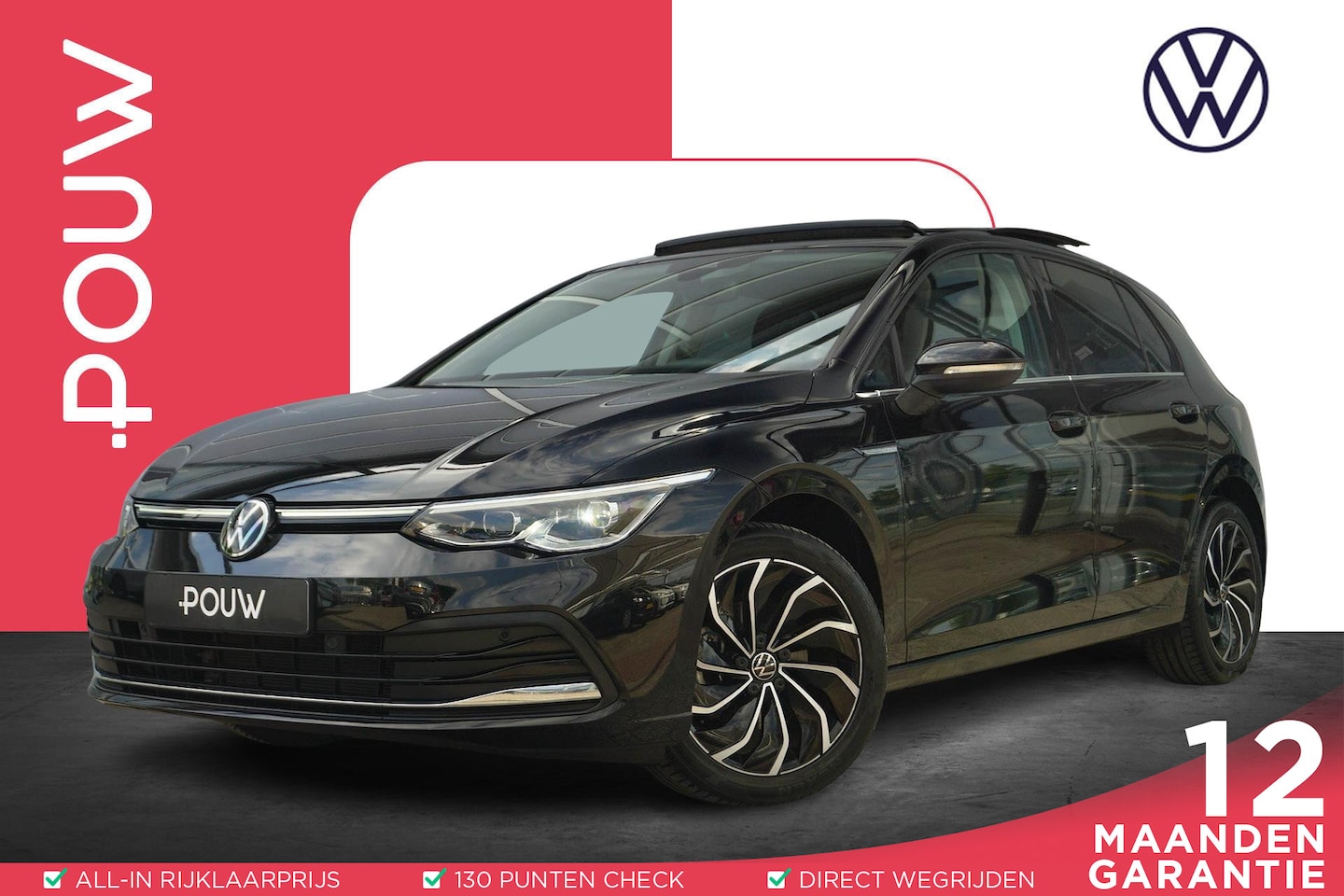Volkswagen Golf - 1.5 eTSI 130pk DSG Style | Panoramadak | Navigatie | Appel Carplay & Android Auto - AutoWereld.nl