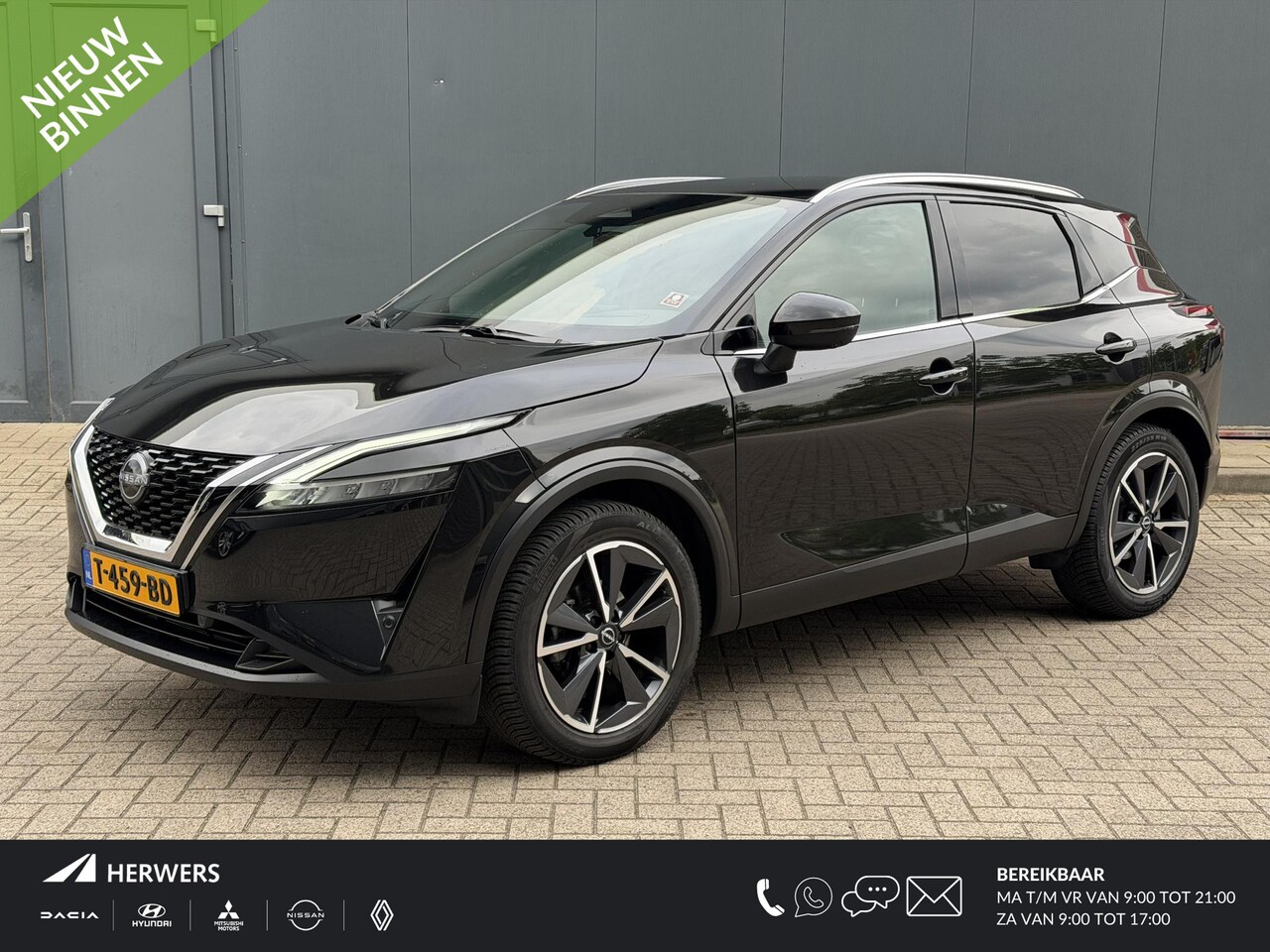 Nissan Qashqai - 1.3 MHEV Tekna / Trekhaak / Panoramadak / HUD / Elektr Bestuurders Stoel / Elektr. Achterk - AutoWereld.nl