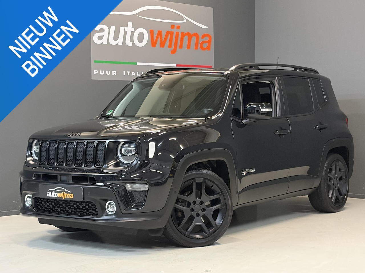 Jeep Renegade - 1.3 Turbo-GDI 150pk Limited Night Eagle Automaat Carplay, Adapt. Cruise, LED, Kenwood audi - AutoWereld.nl