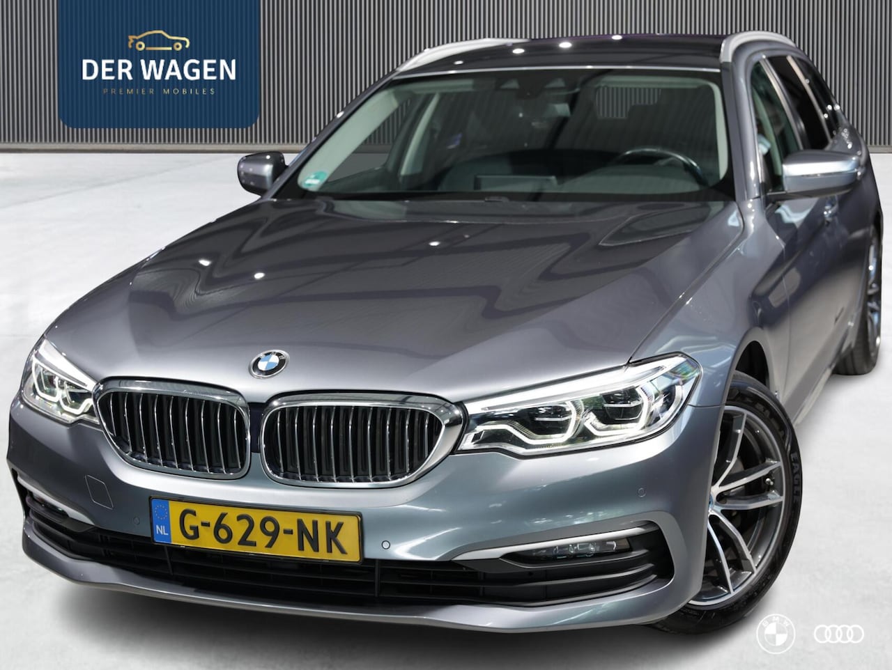 BMW 5-serie - 520i HIGH EXECUTIVE / MEMORY / LEDER / HIFI / CARPLAY / 18" - AutoWereld.nl