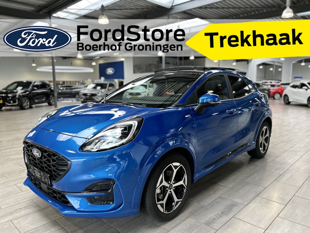 Ford Puma - EcoBoost 125 pk Hybrid ST-Line | Trekhaak | Winter Pack | Adapt. Cruise | Pano | Full LED - AutoWereld.nl