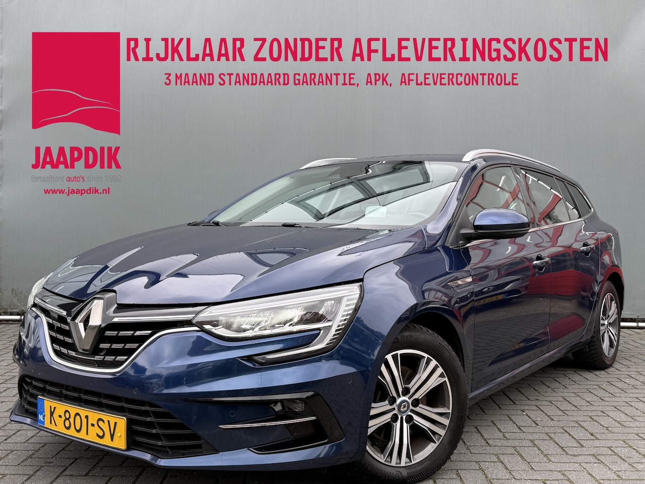 Renault Mégane E-Tech - Estate BWJ 2021 1.6 Plug-In 122 PK Hybrid 160 Intens TREKHAAK | FULL LED | BOSE | HEAD-UP - AutoWereld.nl