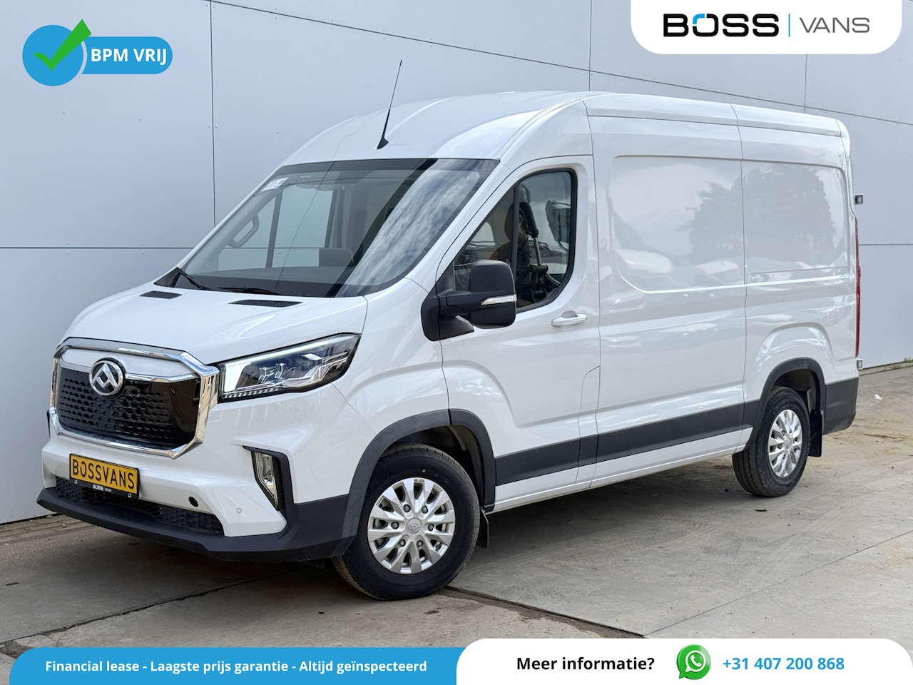 Maxus eDeliver 9 - 52kWh 204PK Nieuw! Elektrisch L2H2 280km WLTP Snelladen LED Carplay Cruise control Camera - AutoWereld.nl