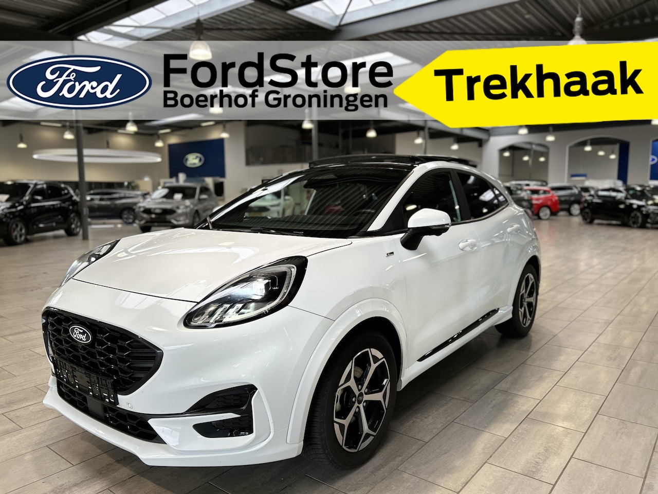 Ford Puma - EcoBoost 125 pk Hybrid ST-Line | Trekhaak | Winter Pack | Adapt. Cruise | Pano | Full LED - AutoWereld.nl