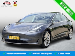 Tesla Model 3 - Long Range AWD 75 kWh SOH 89, 5% / lichtmetalen velgen 19" (€ 1.700) / Panoramadak / Memor