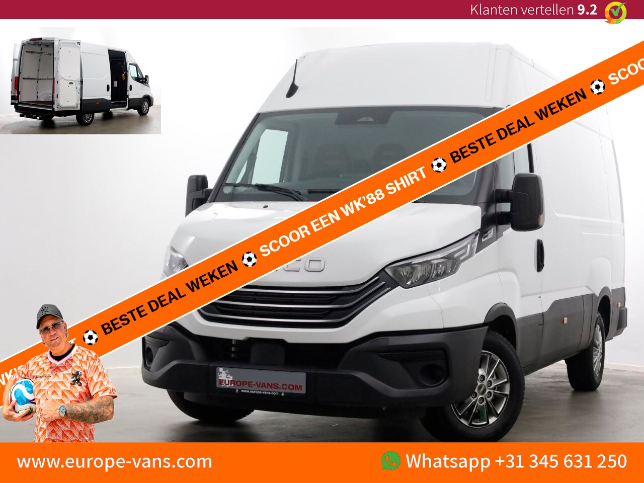 Iveco Daily - 35S21 3.0 210pk L2H2 HiMatic Automaat LED/Airco/Trekhaak 3500kg NIEUW 11-2024 - AutoWereld.nl