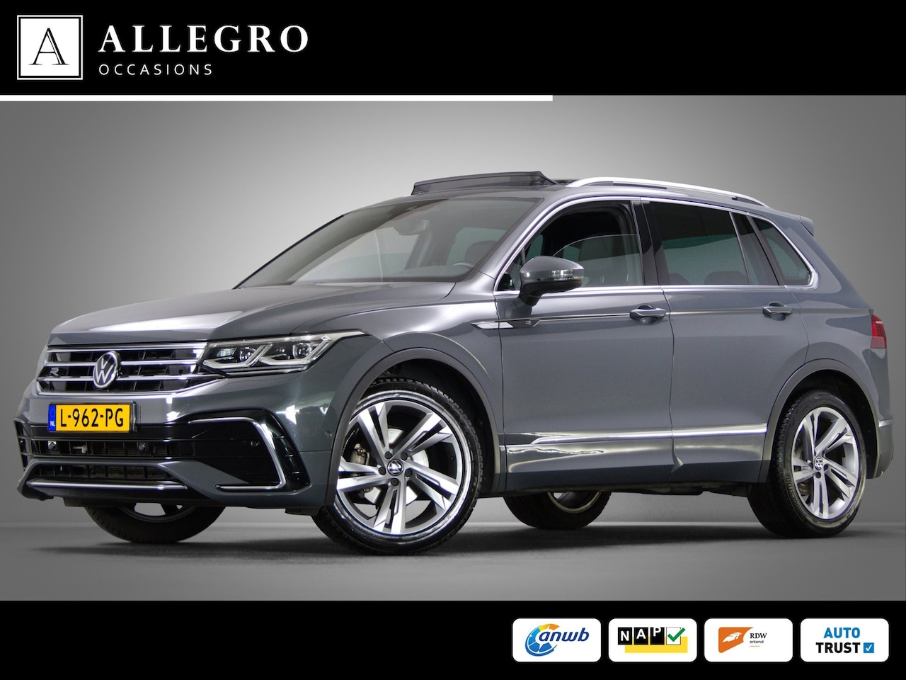 Volkswagen Tiguan - 1.5 TSI R-Line Business+ (IQ-LIGHTS, PANO, ADAPTIVE CRUISE, SFEERVERLICHTING, STOELVERWARM - AutoWereld.nl