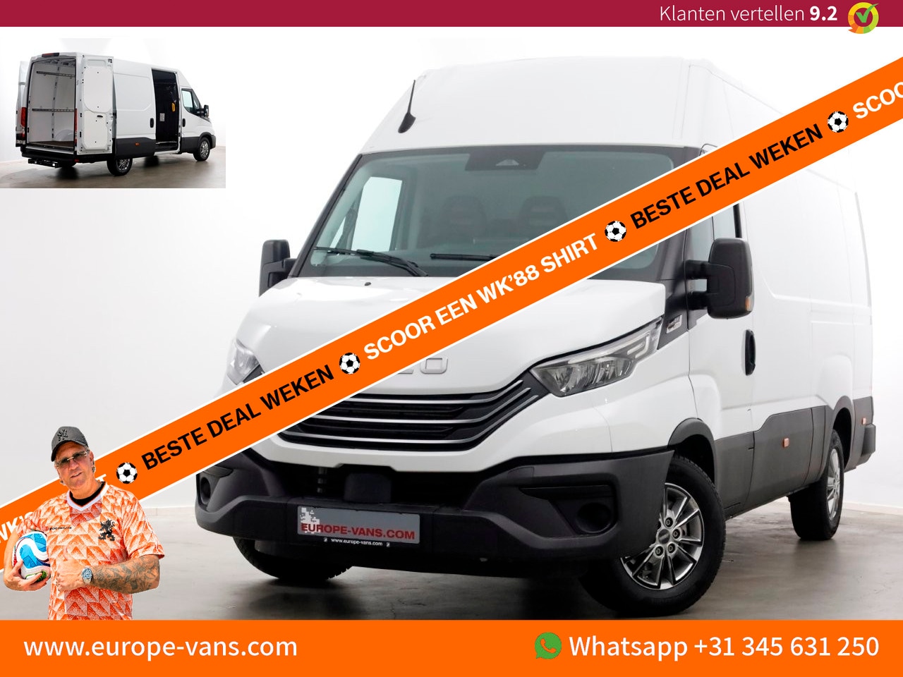 Iveco Daily - 35S21 3.0 210pk L2H2 HiMatic Automaat LED/Airco/Trekhaak 3500kg NIEUW 11-2024 - AutoWereld.nl