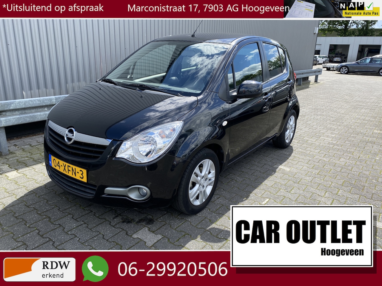 Opel Agila - 1.0 Edition 60Dkm.NAP, 1e Eignr, A/C, LM & Nieuwe APK – Inruil Mogelijk – - AutoWereld.nl