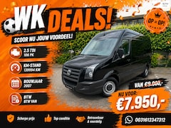 Volkswagen Crafter - 35 2.5 TDI L2H2 NAP APK AIRCO 3 PERSOON TREKHAAK SCHUIFDEUR NETTE AUTO RIJDT SCHAKELT GOED