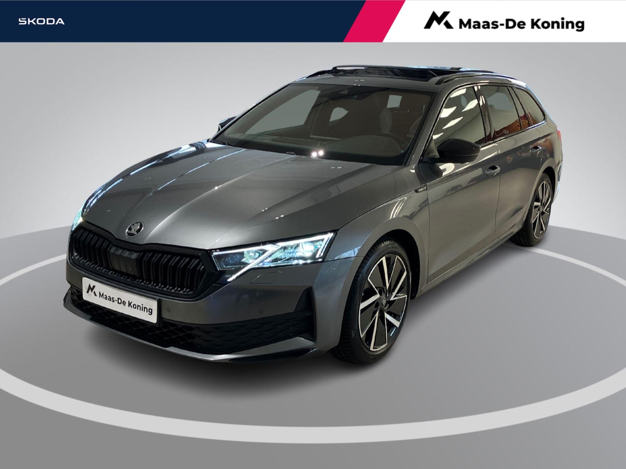 Skoda Octavia Combi - 1.5TSI/150PK MHEV Sportline DSG · Panoramadak · Navigatie · 360°Camera + Parkeersensoren · - AutoWereld.nl
