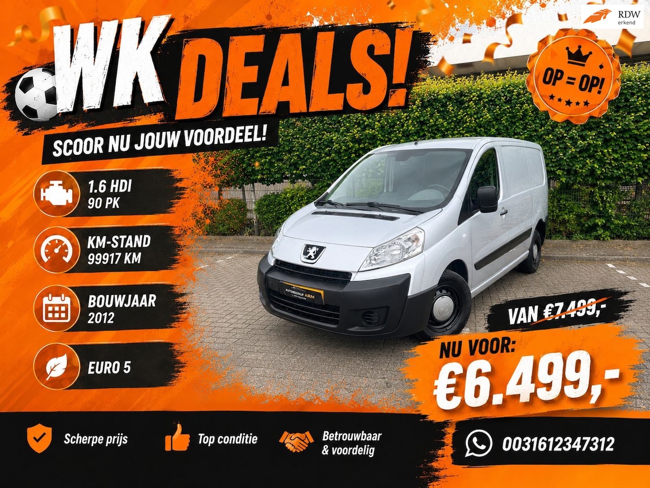 Peugeot Expert - 227 1.6 HDI NAP APK AIRCO 3 PERSOON SCHUIFDEUR RADIO - AutoWereld.nl