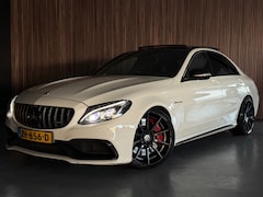 Mercedes-Benz C-klasse - AMG C63S VOLLEDIG DEALERONDERHOUDEN/BOMVOL OPTIES/PANO/MEMORY/510PK/HUD/360/DODEHOEK/LANE