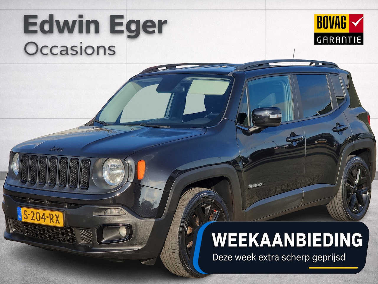 Jeep Renegade - 1.6 E-Torq Black Line | Navi | - AutoWereld.nl
