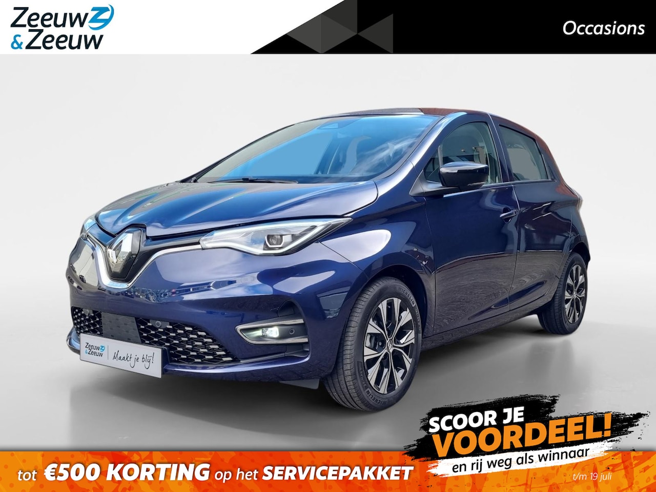 Renault Zoe - R135 Evolution 52 kWh Navigatie * Lichtmetalen velgen * Koopaccu 97,5 % Soh* - AutoWereld.nl