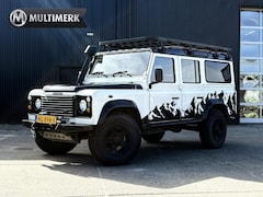 Land Rover Defender 110 - 2.5 TD5 SAFARI | GRIJS KENTEKEN 2P | LIER | LUXE STOEL | SNORKEL | DAKTENT FEMKES | RVS UI
