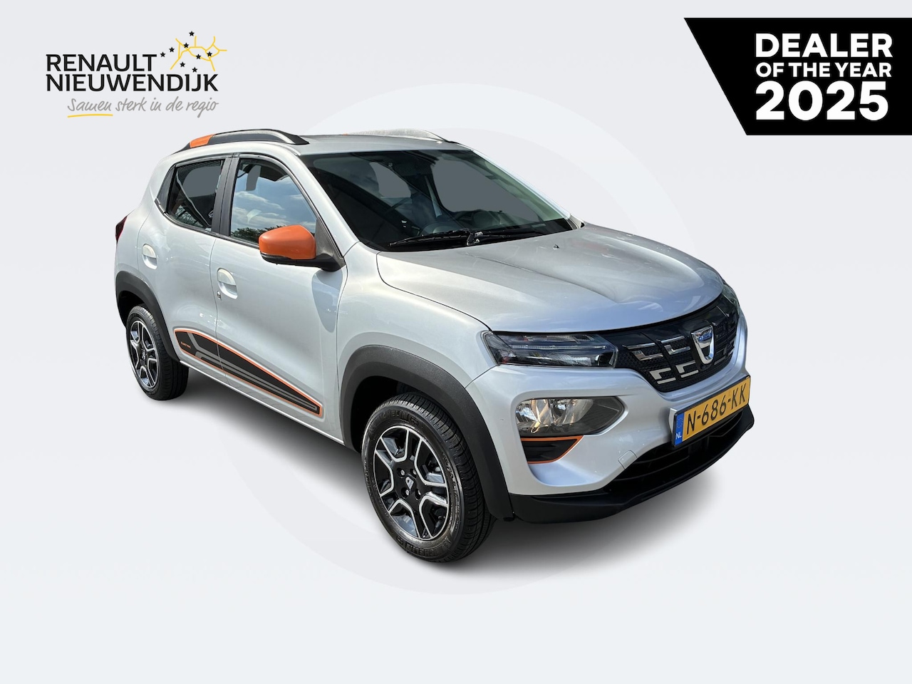 Dacia Spring - Comfort Plus Orange Pack 27 kWh l CAMERA | SENSOREN | AIRCO | CRUISE - AutoWereld.nl