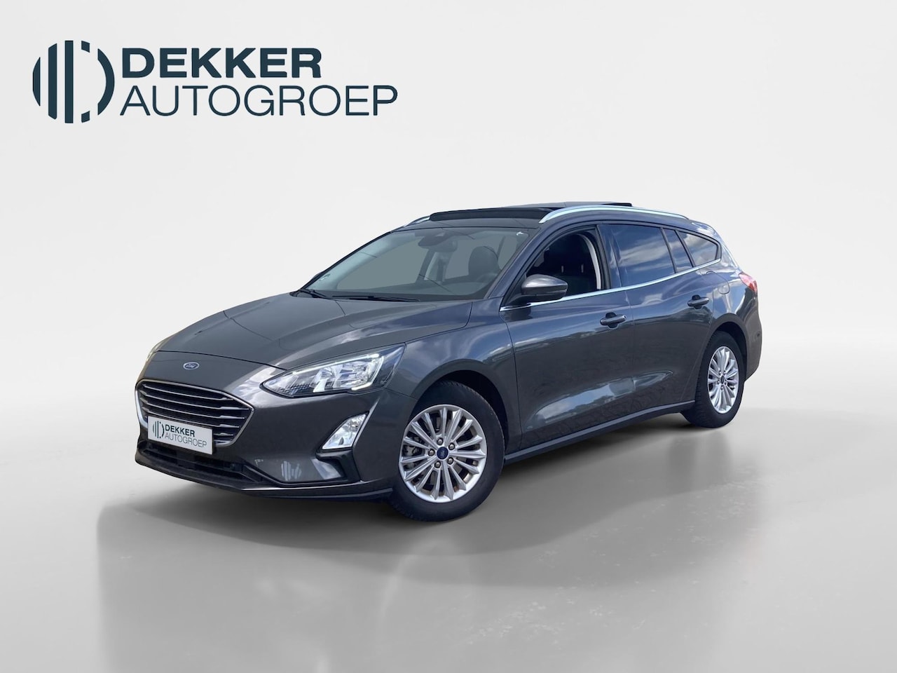 Ford Focus Wagon - 1.0 EcoBoost 125 pk Titanium X Wagon Panoramadak - Halfleder - Winter Pack - B&O - Elektri - AutoWereld.nl