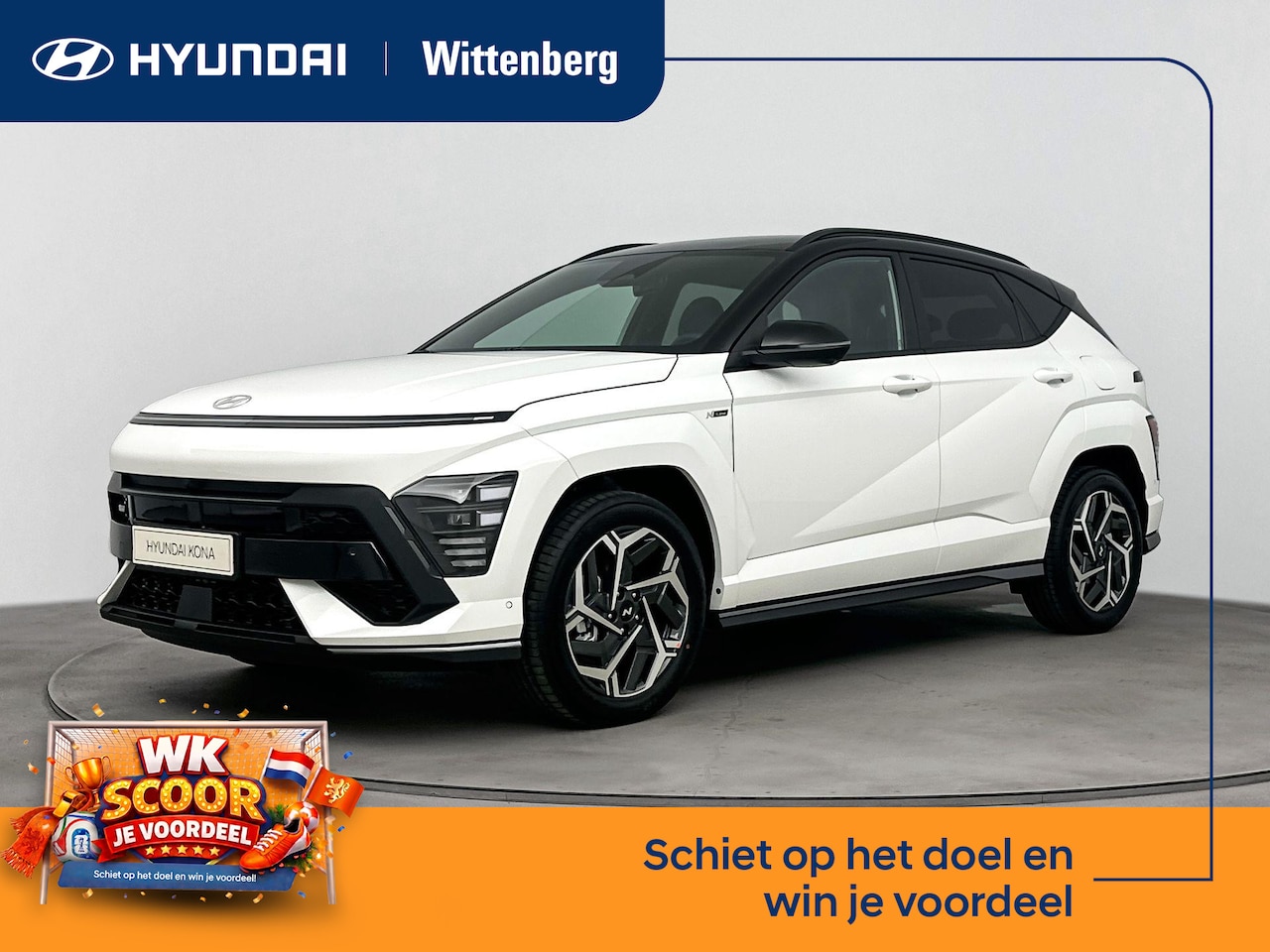 Hyundai Kona - 1.6 GDI HEV N LINE SKY | 18" Lm-wielen | Stoel + stuurverwarming | Navigatie | 360 Camera - AutoWereld.nl