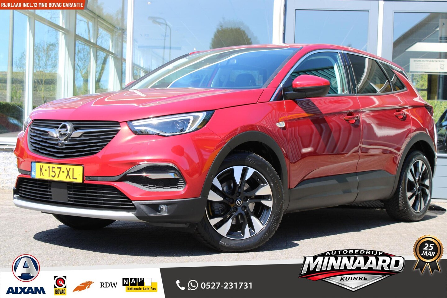 Opel Grandland X - 1.2 Turbo Business Elegance Trekhaak|360-Camera|Pdc|Navi|Carplay - AutoWereld.nl