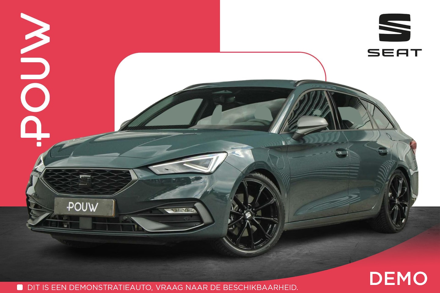 SEAT Leon Sportstourer - 1.5 TSI e-Hybrid 204pk FR Business | Black Pakket | Verlaagd | 18" Velgen - AutoWereld.nl
