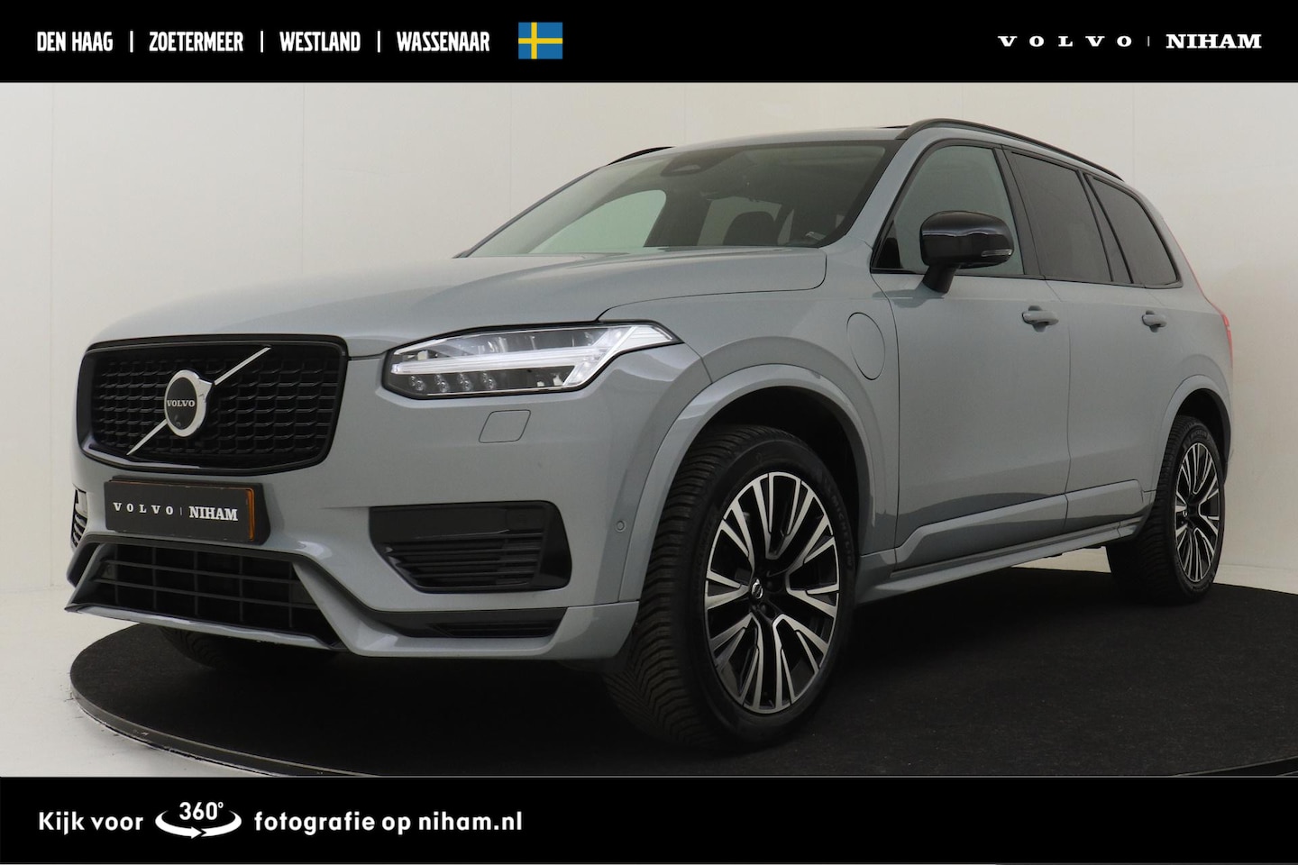 Volvo XC90 - T8 PLUG-IN HYBRID AWD ULTIMATE DARK -PANO.DAK|HARMAN/KARDON|LUCHTVERING|360°CAM|HEAD-UP DI - AutoWereld.nl