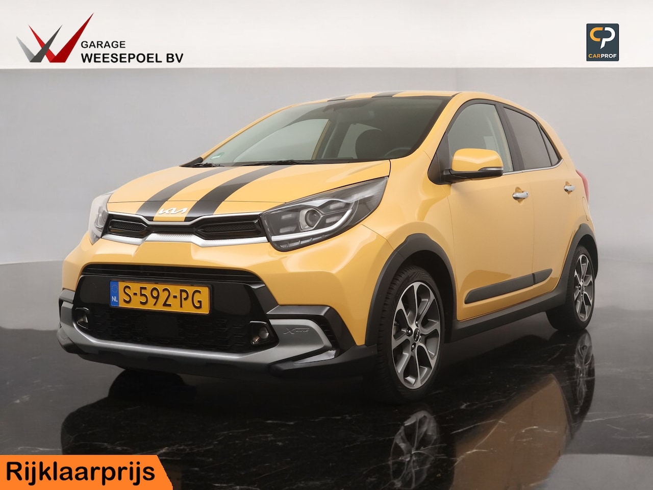 Kia Picanto - 1.0 T-GDi 100PK X-Line - Striping - Navigatie - Camera - Lederen bekleding - 16 inch LM ve - AutoWereld.nl