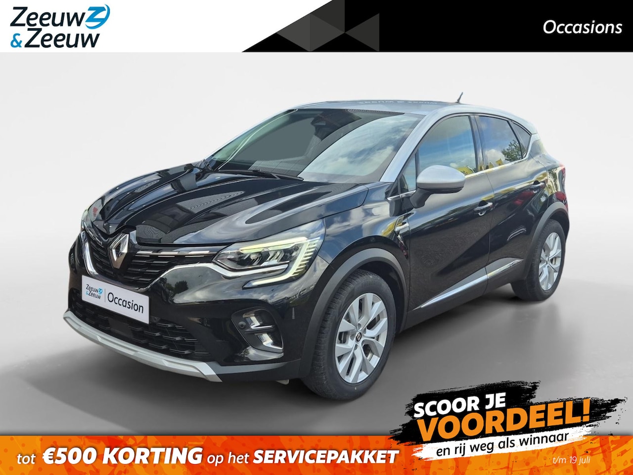 Renault Captur - 1.6 E-Tech Hybrid 145 Intens | Automaat | LMV | Zilver dak | Achteruitrijcamera | - AutoWereld.nl