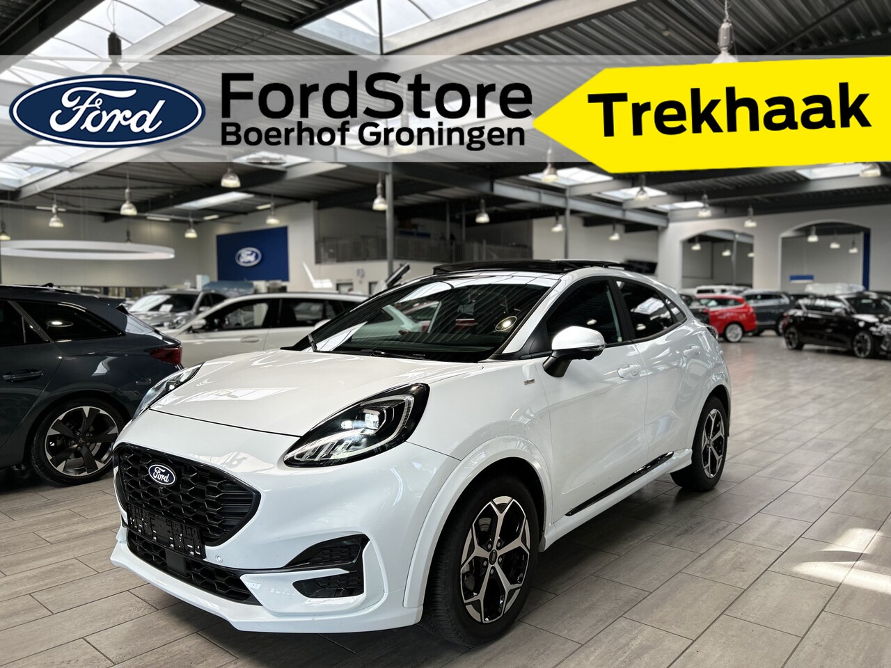 Ford Puma - EcoBoost 125 pk Hybrid ST-Line | Trekhaak | Winter Pack | Adapt. Cruise | Pano | Full LED - AutoWereld.nl