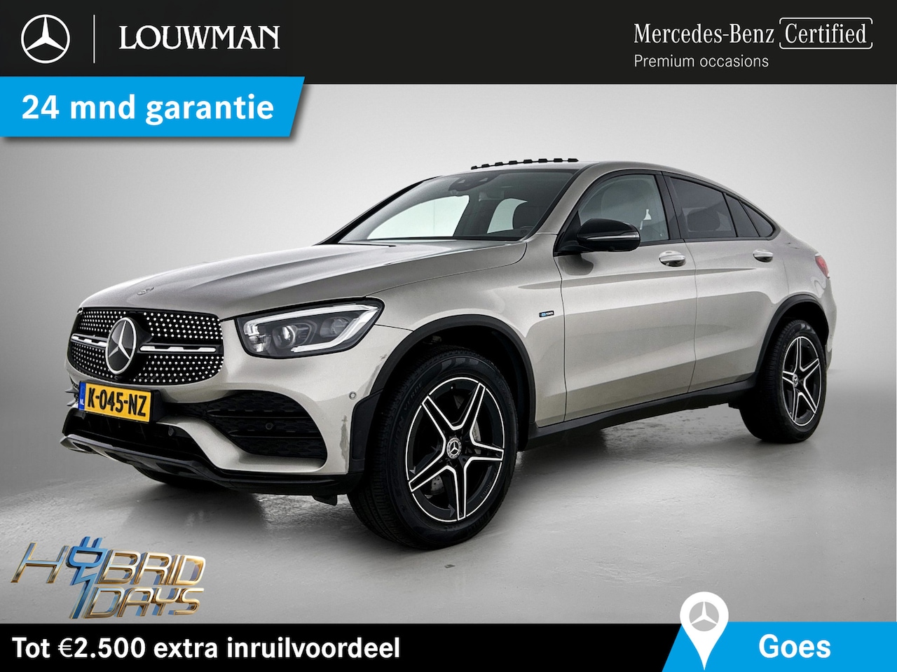 Mercedes-Benz GLC-klasse Coupé - 300 e 4MATIC Business Solution AMG | Trekhaak | 360° Camera | Burmester Soundsystem | Dode - AutoWereld.nl