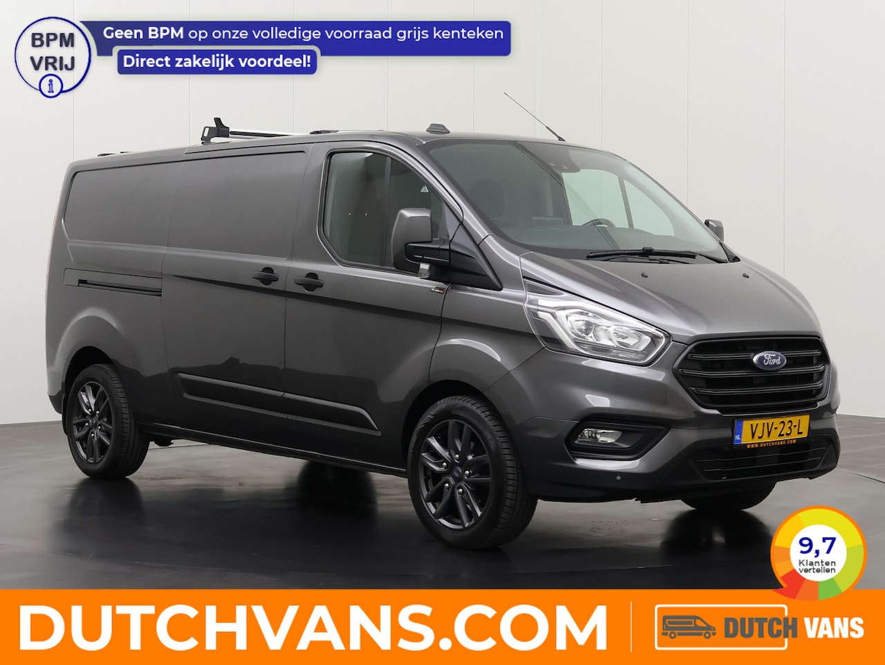 Ford Transit Custom - 2.0TDCI 130PK Automaat Lang Limited | Dakdragers | Multimedia | Camera | Airco | Cruise | - AutoWereld.nl
