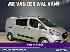 Ford Transit Custom - 2.0 TDCI 131pk L2H1 Dubbele Cabine Euro6 Airco | 6-Zits | Camera | Navigatie | Apple Carpl