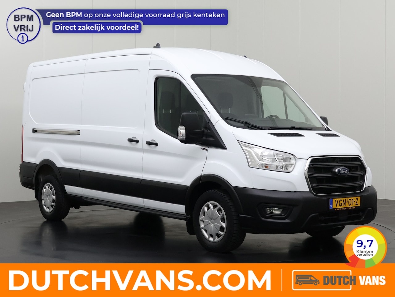 Ford Transit - 2.0TDCI 130PK L3H2 Business | 2500Kg Trekhaak | Navigatie | Multimedia | Airco | Cruise | - AutoWereld.nl