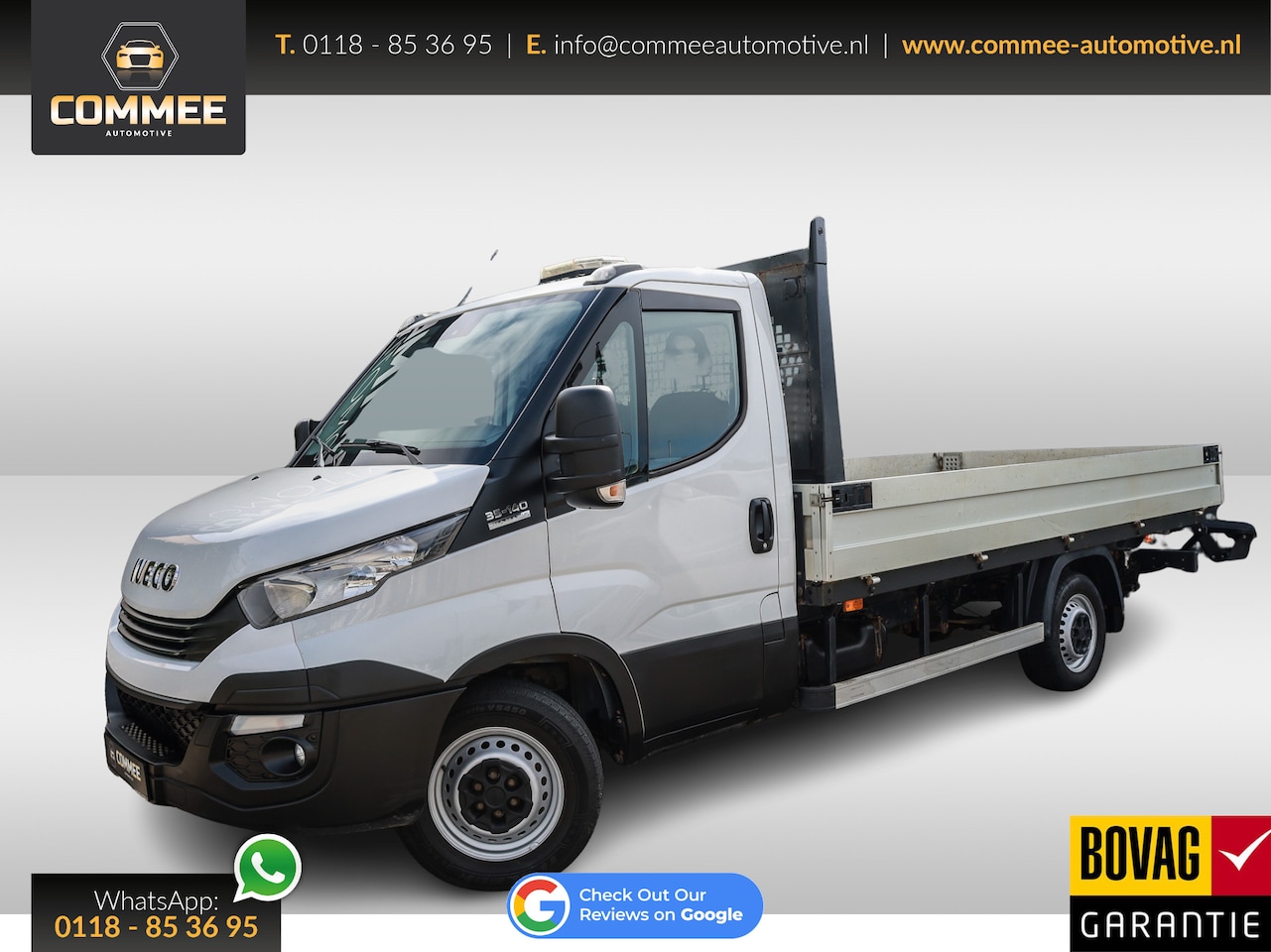 Iveco Daily - 35S14 2.3 375 A8 Aut Open laadbak 410cm I Trekhaak I Standkachel - AutoWereld.nl