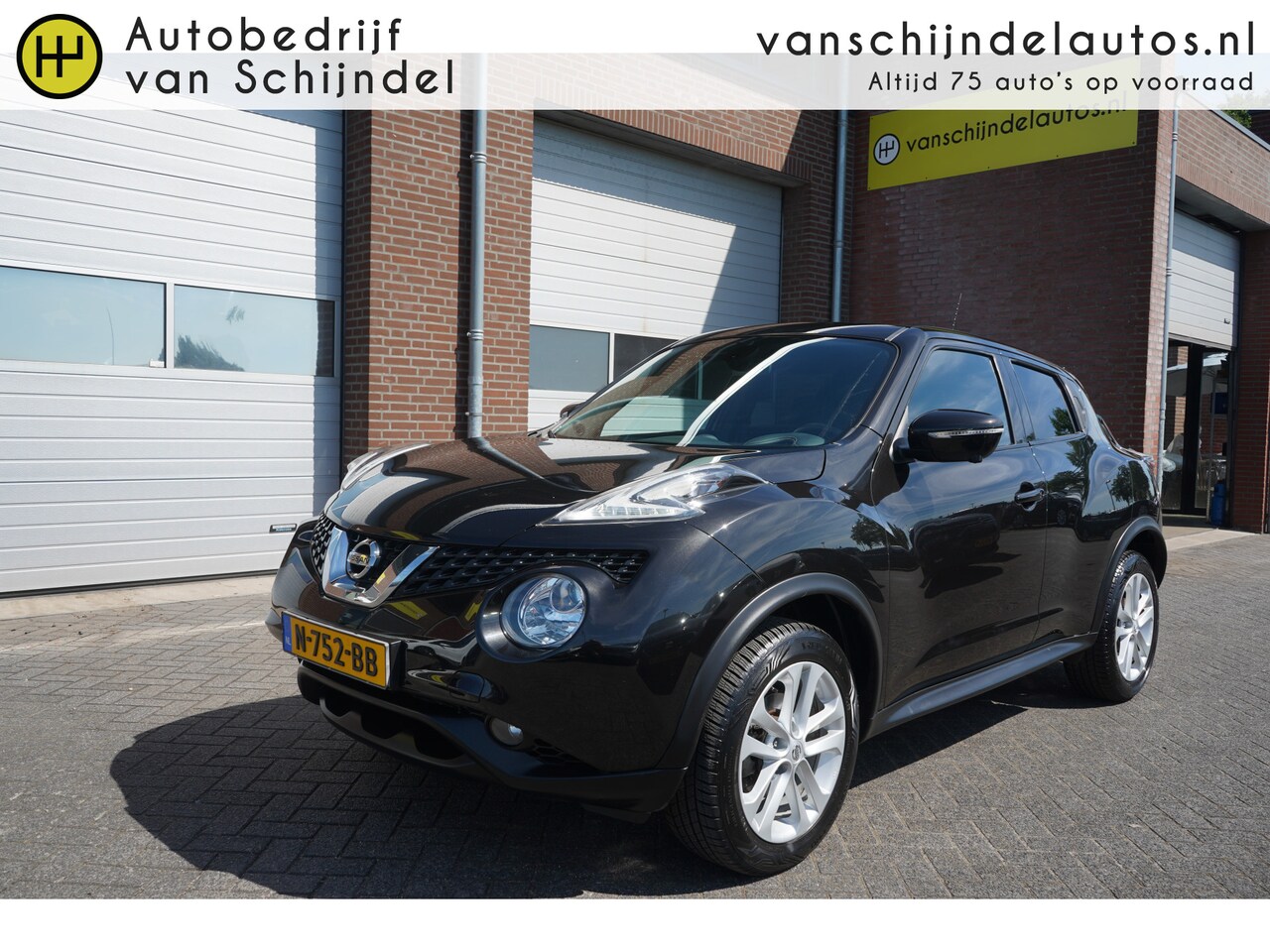 Nissan Juke - 1.6 AUTOMAAT TEKNA VOL LUXE! SCHUIF-KANTELDAK STOELVERWARMING 360 CAMERA LEDER-ALCANTARA N - AutoWereld.nl