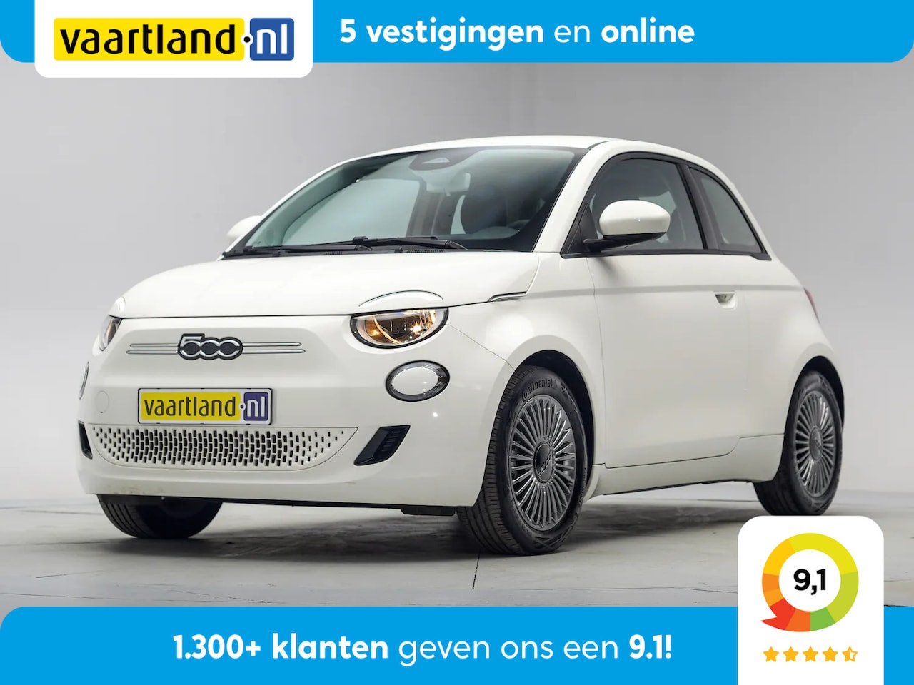 Fiat 500 - Icon 24 kWh 3-fase [ Navi Climate Apple/Android ] - AutoWereld.nl