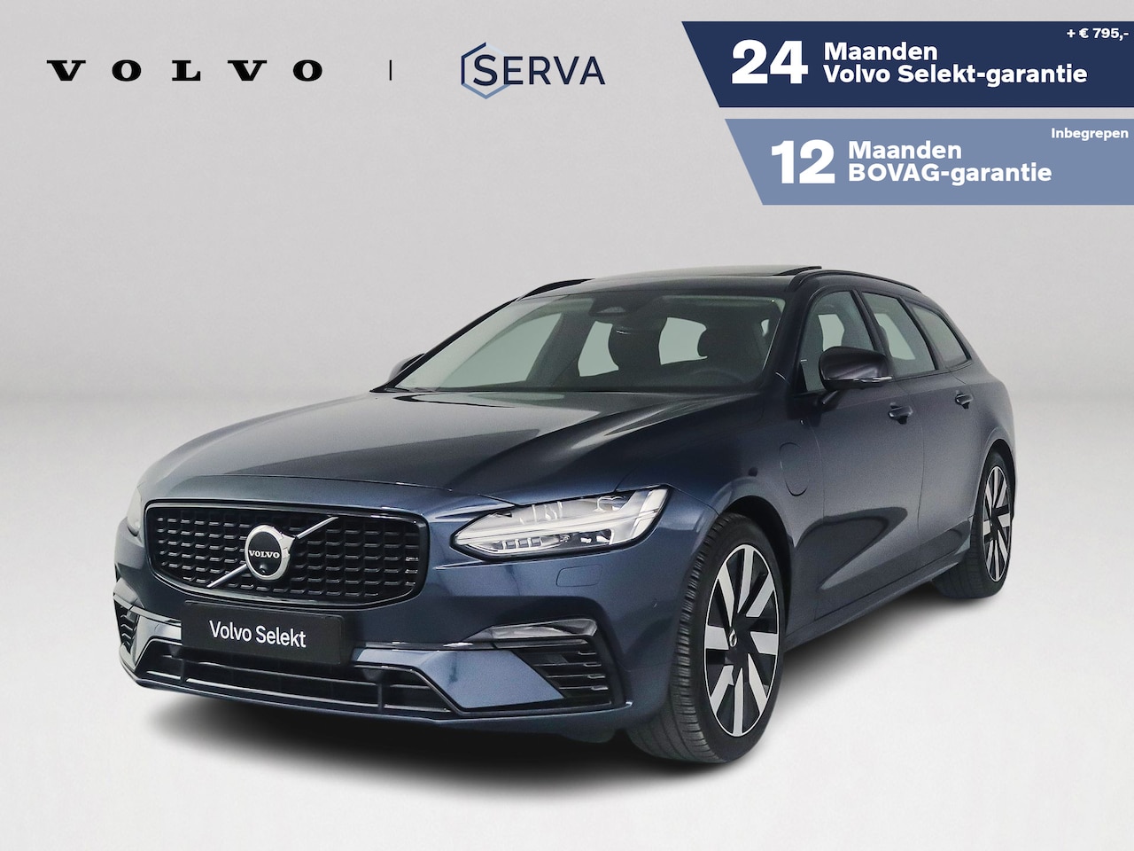 Volvo V90 - T8 Plug-in hybrid AWD Ultra Dark | SOH 100% | Panoramadak | 360° camera | Harman Kardon | - AutoWereld.nl