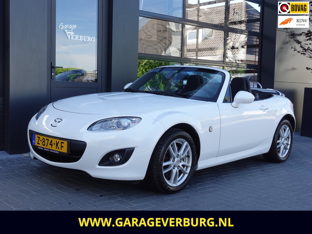 Mazda MX-5 - 1.8 (Airco,Lm Velgen,Parelmoerwit) Uniek ! -- 27.907 Km -- - AutoWereld.nl