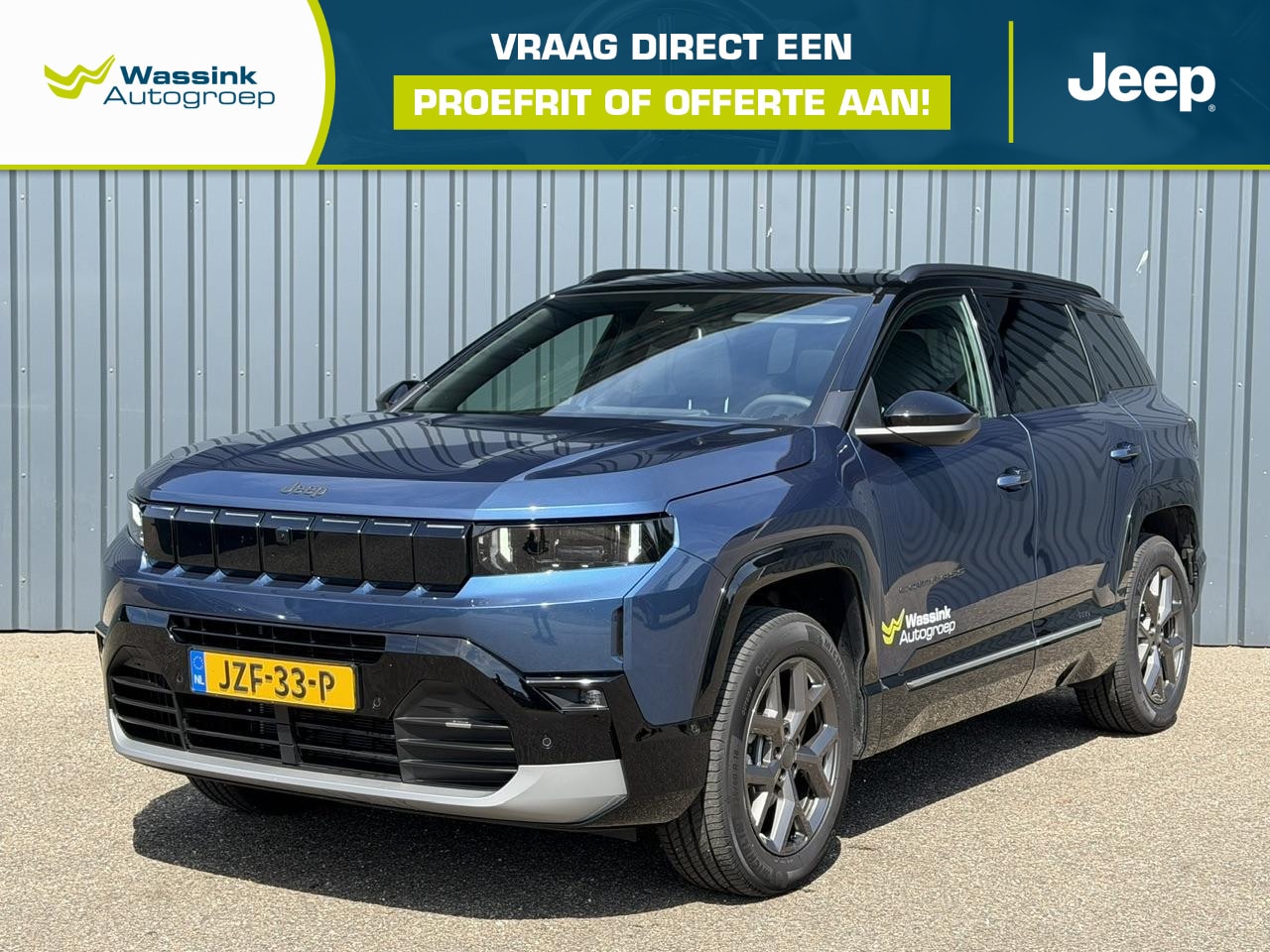 Jeep Compass - 1.2 e-Hybrid First Edition | Schuifdak | Stoelverwarming | Cruise Control | Climate Contro - AutoWereld.nl