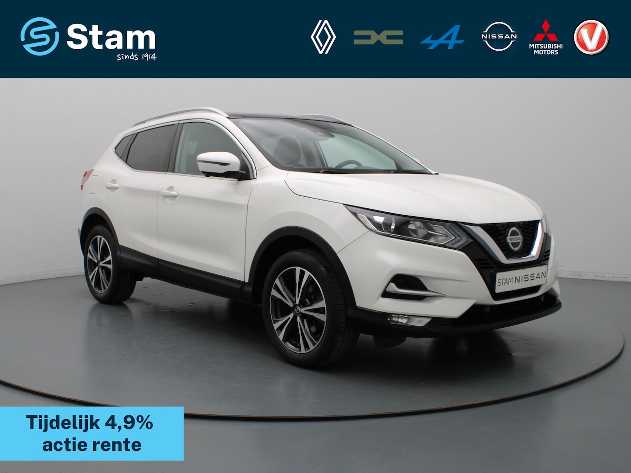 Nissan Qashqai - 1.3 DIG-T N-Connecta Panoramadak | Rondomzicht camera | Trekhaak - AutoWereld.nl