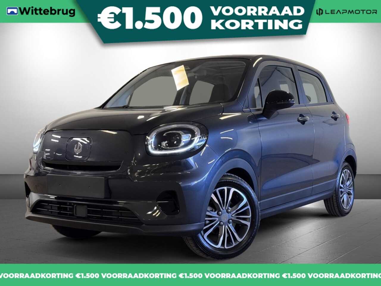 Leapmotor T03 - Design 37.3 kWh Volledig Elektrisch Automaat met Navigatie en Airconditioning - AutoWereld.nl