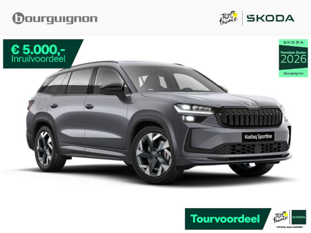 Skoda Kodiaq - Sportline Business 1.5 TSI PHEV 204 PK | Panoramadak | Trekhaak | Stoelverwarming | Adapti - AutoWereld.nl