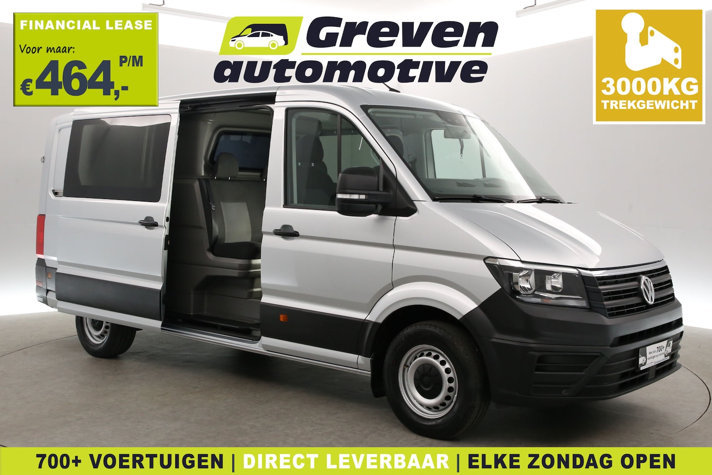 Volkswagen Crafter - 2.0 TDI L3H2 | Dubbele Cabine | Airco | Cruise | 3000KG Trekgewicht - AutoWereld.nl