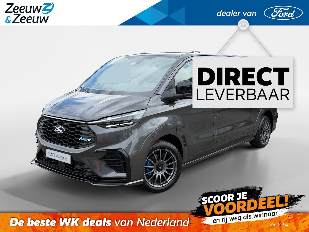 Ford Transit Custom - E-Transit 340 L2H1 MS-RT 71 kWh Dubbel Cabine | Uit voorraad leverbaar | Prijs excl. BTW / - AutoWereld.nl