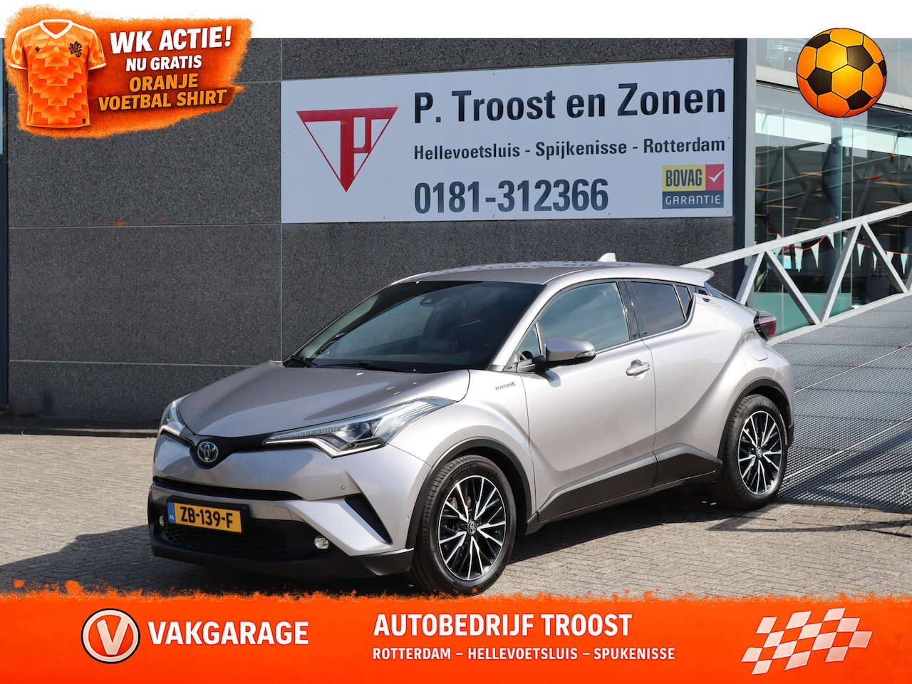 Toyota C-HR - 1.8 Hybrid Dynamic Stoelverwarming/Achteruitrijcamera/Dodehoek assistent/Navigatie/DAB/Blu - AutoWereld.nl